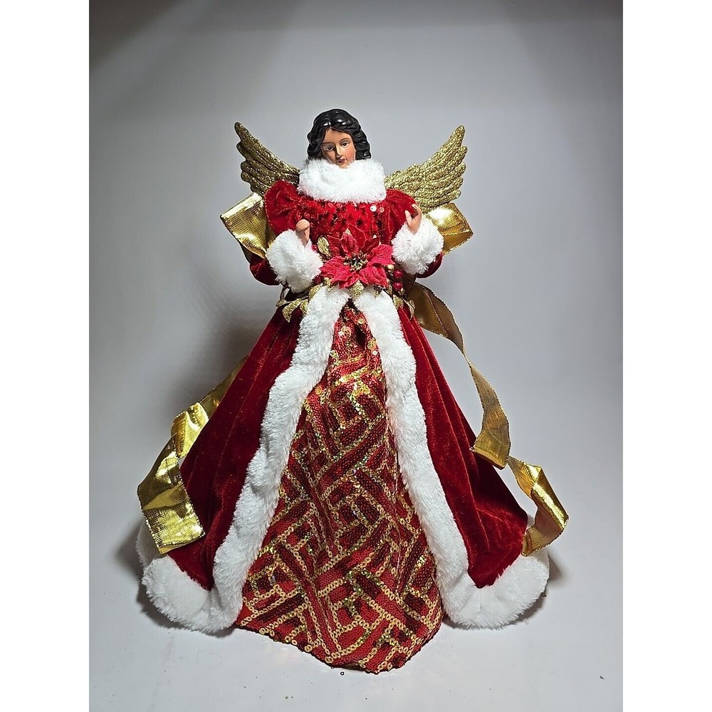 Regal Elegant Christmas Tree Angel Tree Topper